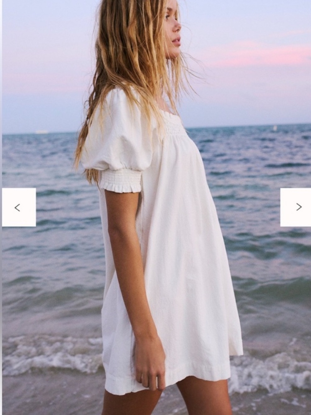 Free People Mila Cotton Poplin Mini Dress Medium - Picture 3 of 8